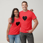 digitales defektes Herz T-Shirt (Unisex)