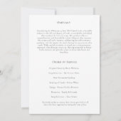 Digitales Download Modernes Foto Gedenkfeier Einladung (Rückseite)