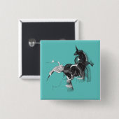 Digitales Einhorn Button (Vorne & Hinten)