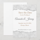 Digitales Elegant Save the Date (Vorne/Hinten)