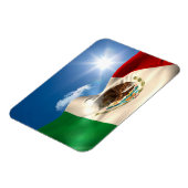 Digitales Flag-Rippling in Mexiko Magnet (Linke Seite)