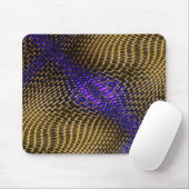 Digitales Geflecht aus sepiatnahem Draht auf Viole Mousepad (Mit Mouse)