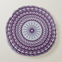 Digitales geometrisches Muster Rundes Kissen