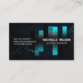 Digitales Globe | International | Aktien und Finan Visitenkarte (Rückseite)