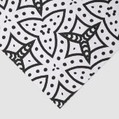 Digitales Grafikdesign in Schwarz und Weiß Seidenpapier (Detail)