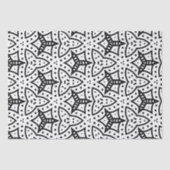 Digitales Grafikdesign in Schwarz und Weiß Seidenpapier (Vorderseite)