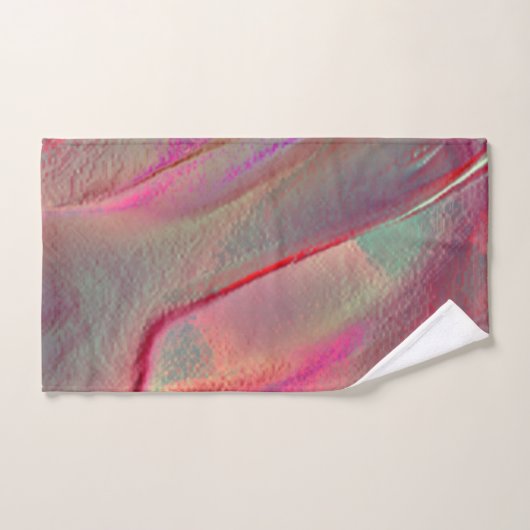 Digitales graues felsiges Satin, Pfirsich oder leb Badhandtuch Set (Handtuch)