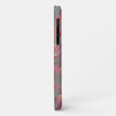 Digitales graues felsiges Satin, Pfirsich oder leb Case-Mate iPhone Hülle (Hinten/Links)