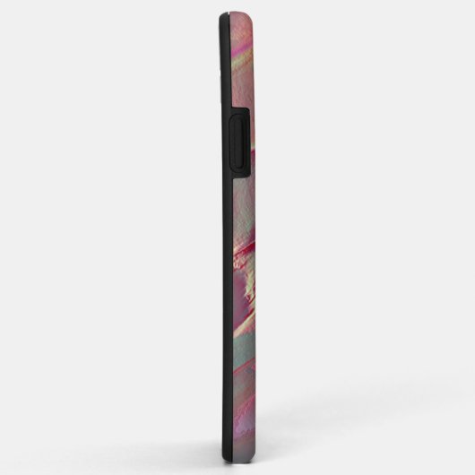 Digitales graues felsiges Satin, Pfirsich oder leb Case-Mate iPhone Hülle (Hinten/Rechts)