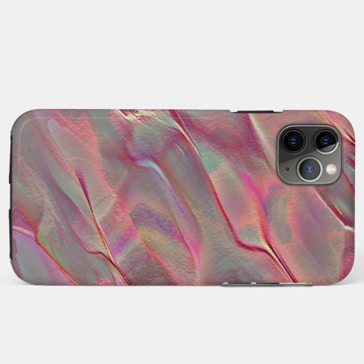 Digitales graues felsiges Satin, Pfirsich oder leb Case-Mate iPhone Hülle (Rückseite (Horizontal))