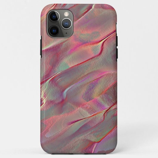 Digitales graues felsiges Satin, Pfirsich oder leb Case-Mate iPhone Hülle (Rückseite)