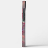 Digitales graues felsiges Satin, Pfirsich oder leb Case-Mate iPhone Hülle (Rückseite / Links)