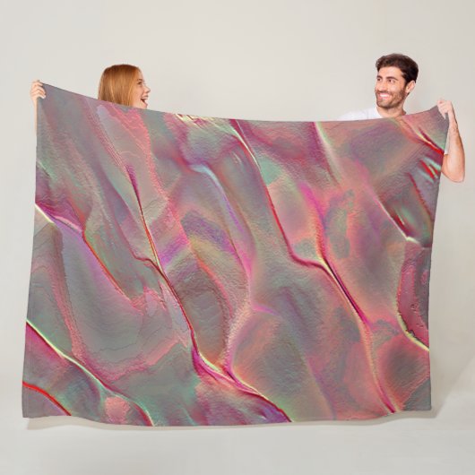 Digitales graues felsiges Satin, Pfirsich oder leb Fleecedecke (Beispiel)