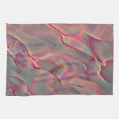 Digitales graues felsiges Satin, Pfirsich oder leb Geschirrtuch (Horizontal)