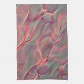 Digitales graues felsiges Satin, Pfirsich oder leb Geschirrtuch (Vertikal)