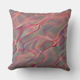 Digitales graues felsiges Satin, Pfirsich oder leb Kissen