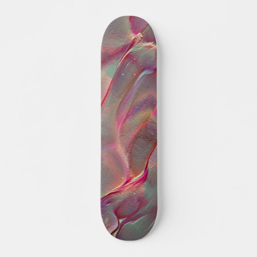 Digitales graues felsiges Satin, Pfirsich oder leb Skateboard (Vorne)