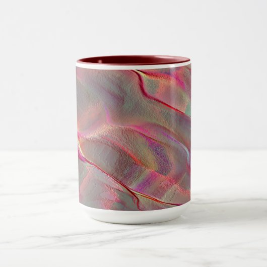 Digitales graues felsiges Satin, Pfirsich oder leb Tasse (Zentrum)