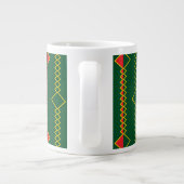 Digitales Grünbuch Zigzag Lines - 72729 Jumbo-Tasse (Rückseite)