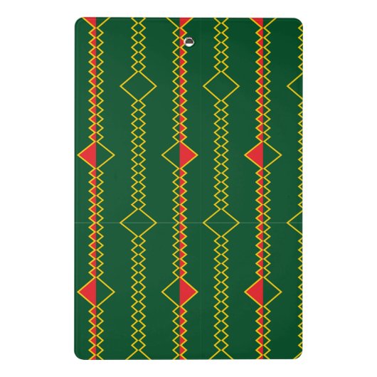 Digitales Grünbuch Zigzag Lines - 72729 Mini Klemmbrett (Rückseite)