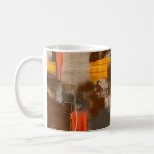 Digitales Hintergrundbild mit Aquarellfarbe im Hin Kaffeetasse