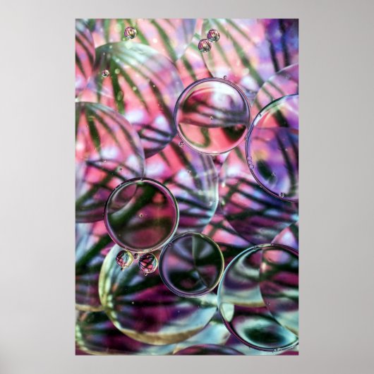 Digitales Hintergrundbild mit klarem Wasser Poster (Vorne)