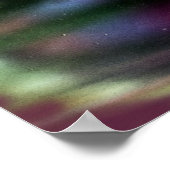 Digitales Hintergrundbild mit klarem Wasser Poster (Ecke)