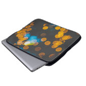 Digitales Hintergrundbild von Bokeh Laptopschutzhülle (Vorne Knopf)