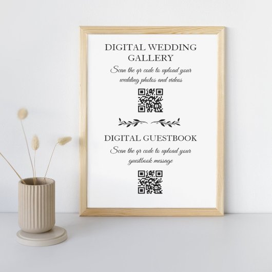 digitales Hochzeitsalbum & Gästebuch qr-Code-Trend