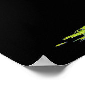 Digitales Höhenmodell der Kontinente auf Ea Poster (Ecke)