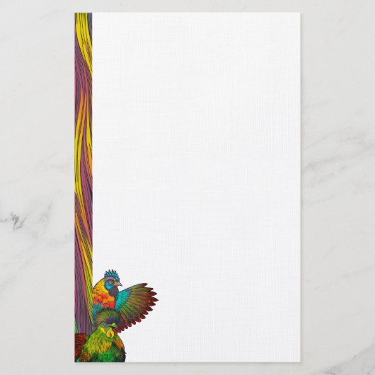 Digitales Huhn Briefpapier (Vorderseite)