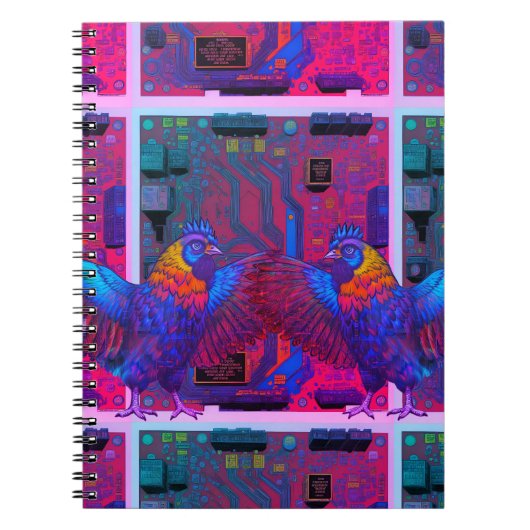 Digitales Huhn Notizblock (Vorderseite)