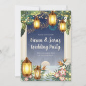 Digitales indisches Hochzeitsjunges-Party lädt ein Einladung (Vorderseite)