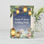 Digitales indisches Hochzeitsjunges-Party lädt ein Einladung (Stehend Vorderseite)