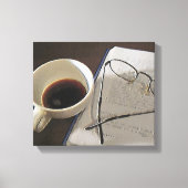 Digitales Kaffeeöl auf Leinwand (Vorderseite)