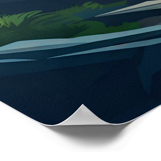 Digitales Kunstdesign Poster (Ecke)