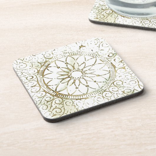 Digitales Kunstdesign Untersetzer (Linke Seite)