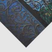 Digitales Kunstdorf in der Glasnacht Seidenpapier (Detail)