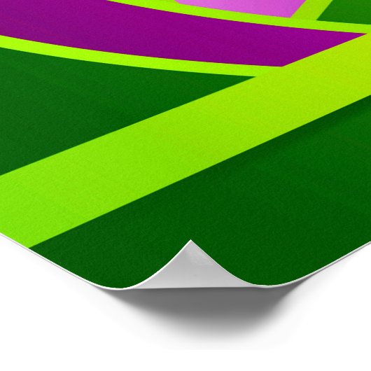 Digitales Kunstdruckbild "Circuit Diagramm", grün  Poster (Ecke)