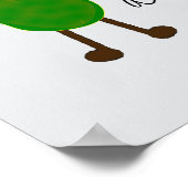 Digitales Kunstportrait In einem Pickle Dill Meme Poster (Ecke)