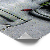 Digitales Kunstwerk für grünen Motor Poster (Ecke)