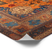 Digitales Kunstwerk für Perserrug oder Teppich Poster (Ecke)