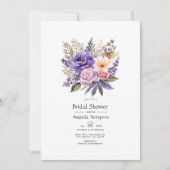 Digitales Lavendel-Brautparty Einladung (Vorderseite)