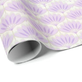 Digitales Lavendelblumen-Muster-Wrap-Papier Geschenkpapier (Rolleneckpunkt)