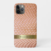 Digitales Leder Kupfer Snakeskin Gold Metall Case-Mate iPhone Hülle (Rückseite)