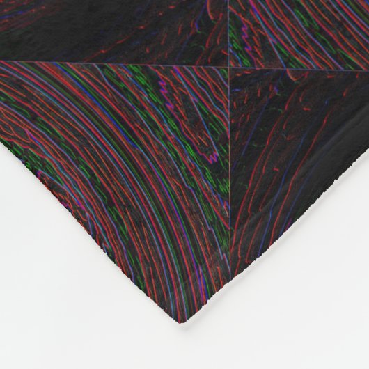 Digitales Licht 1 Fleecedecke (Ecke)