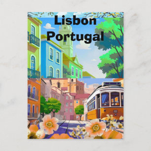 Digitales LISBON Reise-Überraschungsgeschenkticket Postkarte