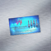Digitales Logo | Mixer | Hintergrundmusik Magnetische Visitenkarte (Beispiel)