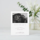 Digitales modernes Minimalistisches Foto Save the  Date (Stehend Vorderseite)