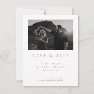 Digitales modernes Minimalistisches Foto Save the  Date